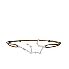 Aquarius Bileklik - Swarovski 8 ayar beyaz altın bileklik #o48kve