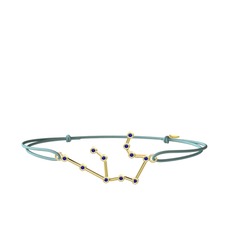 Aquarius Bileklik - Lab safir 8 ayar altın bileklik #ozpg9x