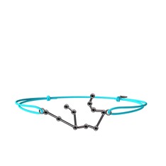 Aquarius Bileklik - Siyah zirkon 925 ayar siyah rodyum kaplama gümüş bileklik #q9v4lf