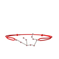 Aquarius Bileklik - Garnet 18 ayar beyaz altın bileklik #qwie3x