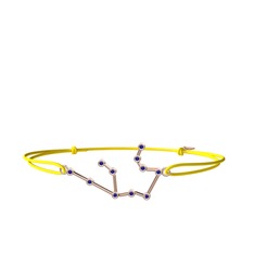 Aquarius Bileklik - Lab safir 18 ayar rose altın bileklik #rcftxr