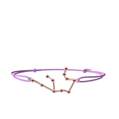 Aquarius Bileklik - Garnet 8 ayar rose altın bileklik #rtdqvb