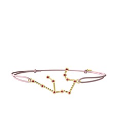 Rodolit garnet 8 ayar altın bileklik