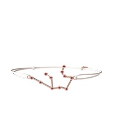 Aquarius Bileklik - Garnet 8 ayar rose altın bileklik #w4xtmm