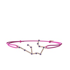 Aquarius Bileklik - Lab safir 14 ayar rose altın bileklik #wpvemu
