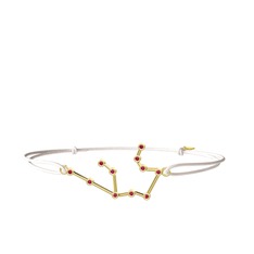 Aquarius Bileklik - Rodolit garnet 8 ayar altın bileklik #x6x1bg