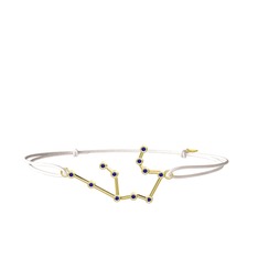 Aquarius Bileklik - Lab safir 8 ayar altın bileklik #yytwt3