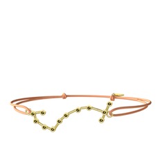 Peridot 925 ayar altın kaplama gümüş bileklik