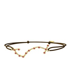 Scorpio Bileklik - Rodolit garnet 8 ayar altın bileklik #12j57v0