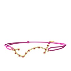 Scorpio Bileklik - Rodolit garnet 18 ayar altın bileklik #12xkt1y
