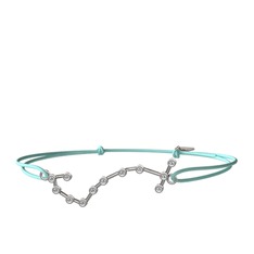 Scorpio Bileklik - Beyaz zirkon 8 ayar beyaz altın bileklik #16jd2rl