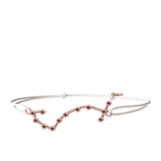Scorpio Bileklik - Garnet 14 ayar rose altın bileklik #1780bet