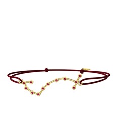 Rodolit garnet 8 ayar altın bileklik