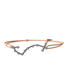 Scorpio Bileklik - Swarovski 925 ayar siyah rodyum kaplama gümüş bileklik #1843av5