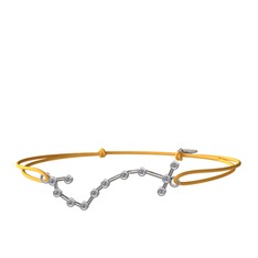 Pırlanta 14 ayar beyaz altın bileklik (0.18 karat)