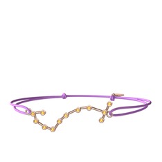 Sitrin 18 ayar rose altın bileklik