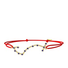 Lab safir 8 ayar altın bileklik