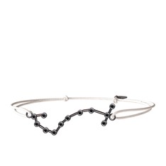 Scorpio Bileklik - Siyah zirkon 925 ayar siyah rodyum kaplama gümüş bileklik #1fazfhs