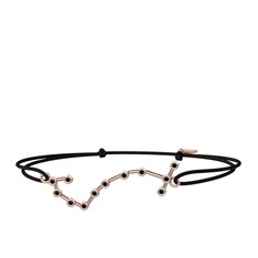 Siyah zirkon 18 ayar rose altın bileklik