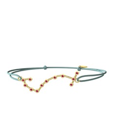 Rodolit garnet 14 ayar altın bileklik