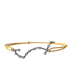 Scorpio Bileklik - Swarovski 925 ayar siyah rodyum kaplama gümüş bileklik #1fv14qb
