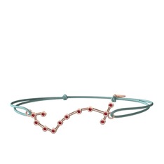 Scorpio Bileklik - Garnet 14 ayar rose altın bileklik #1h81qnr