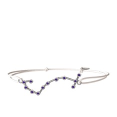 Scorpio Bileklik - Ametist 925 ayar gümüş bileklik #1hm50bo