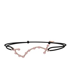 Pembe kuvars 14 ayar rose altın bileklik