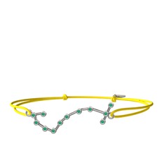 Kök zümrüt 925 ayar gümüş bileklik