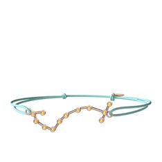 Scorpio Bileklik - Sitrin 925 ayar rose altın kaplama gümüş bileklik #1kiectq