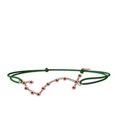 Scorpio Bileklik - Garnet 18 ayar rose altın bileklik #1osvmrc