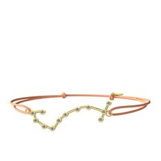 Scorpio Bileklik - Pırlanta 925 ayar altın kaplama gümüş bileklik (0.18 karat) #1ox6l1x