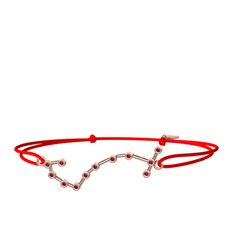 Scorpio Bileklik - Garnet 14 ayar rose altın bileklik #1pkee7