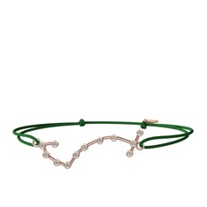 Scorpio Bileklik - Beyaz zirkon 18 ayar rose altın bileklik #1px6egb