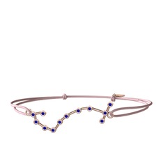 Lab safir 18 ayar rose altın bileklik