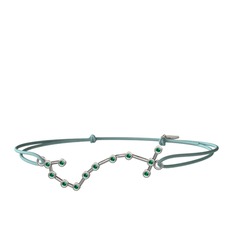 Scorpio Bileklik - Yeşil kuvars 925 ayar gümüş bileklik #1rfg74b