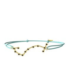 Siyah zirkon 14 ayar altın bileklik