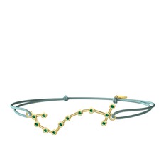 Scorpio Bileklik - Yeşil kuvars 8 ayar altın bileklik #1tt1qu8