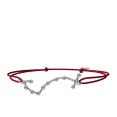 Scorpio Bileklik - Pırlanta 14 ayar beyaz altın bileklik (0.18 karat) #1uo8it2