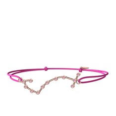 Scorpio Bileklik - Pembe kuvars 14 ayar rose altın bileklik #1vhx73a
