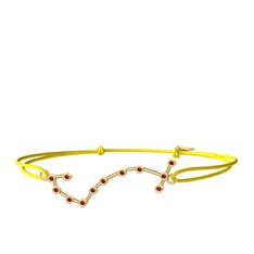 Garnet 18 ayar altın bileklik
