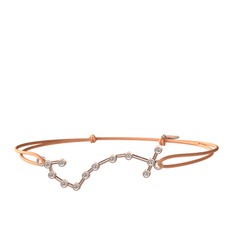 Scorpio Bileklik - Swarovski 925 ayar rose altın kaplama gümüş bileklik #3yf428