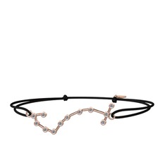 Scorpio Bileklik - Pırlanta 925 ayar rose altın kaplama gümüş bileklik (0.18 karat) #8vuuhs