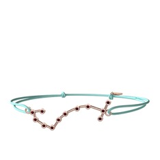 Scorpio Bileklik - Kök yakut 14 ayar rose altın bileklik #a0810e