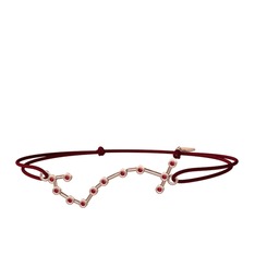 Scorpio Bileklik - Garnet 14 ayar rose altın bileklik #a7u2b1