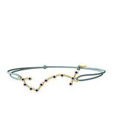 Scorpio Bileklik - Lab safir 18 ayar altın bileklik #clvf3w