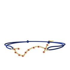 Scorpio Bileklik - Rodolit garnet 14 ayar altın bileklik #djislj