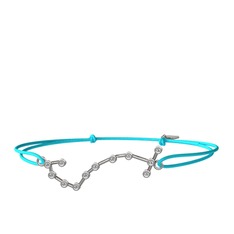Scorpio Bileklik - Swarovski 18 ayar beyaz altın bileklik #etf8k3