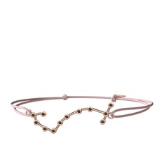 Scorpio Bileklik - Dumanlı kuvars 925 ayar rose altın kaplama gümüş bileklik #hida0s