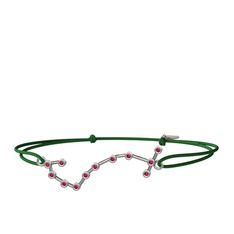 Scorpio Bileklik - Rodolit garnet 18 ayar beyaz altın bileklik #hsspqg